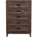 The appearance of Ridgecrest Drawer Chest designed by Liberty in the transitional interior design. This cobblestone piece of furniture  was selected by 1StopBedrooms from Ridgecrest Collection to add a touch of cosiness and style into your home. Sku: 384-BR41. Material: Rubberwood.