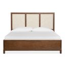 Ridgefield Queen Upholstered Panel Bed In Russet