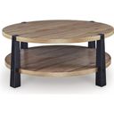 The appearance of Ridgester Coffee Table In Light Brown and Black designed by Signature Design by Ashley in the transitional interior design. This light brown/black piece of furniture was selected by 1StopBedrooms from Ridgester Collection to add a touch of cosiness and style into your home. Sku: T518-8. Material: Wood.