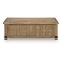Ridgester Lift-Top Coffee Table In Light Brown
