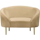The appearance of Ritz Velvet Chair In Camel designed by Meridian in the modern / contemporary interior design. This camel piece of furniture was selected by 1StopBedrooms from Ritz Collection to add a touch of cosiness and style into your home. Sku: 659Camel-C. Material: Velvet.