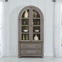 The appearance of River Place Curio Hutch In Gray designed by Liberty in the country / farmhouse interior design. This gray piece of furniture  was selected by 1StopBedrooms from River Place Collection to add a touch of cosiness and style into your home. Sku: 237G-CH4490. Material: Solid Pine.