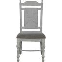The appearance of River Place Panel Back Side Chair Set of 2 In Riverstone White and Tobacco designed by Liberty in the country / farmhouse interior design. This white piece of furniture was selected by 1StopBedrooms from River Place Collection to add a touch of cosiness and style into your home. Sku: 237-C9101S. Material: Wood Veneer.