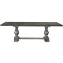 The appearance of River Place Trestle Table Set In Gray designed by Liberty in the country / farmhouse interior design. This gray piece of furniture  was selected by 1StopBedrooms from River Place Collection to add a touch of cosiness and style into your home. Sku: 237G-T4402;237G-P4402. Table Top Shape: Rectangular. Material: Solid Pine. Size: 102" x 44".