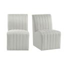 Rizzo Dining Side Chair Set of 2 In Beige