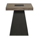 Rizzo End Table In Grey and Dark Espresso