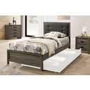 Roanne Twin Bed In Gray and Charcoal
