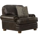 The appearance of Roberto Italian Top Grain Leather Match Chair In Cocoa designed by Jackson in the traditional interior design. This cocoa piece of furniture was selected by 1StopBedrooms from Roberto Collection to add a touch of cosiness and style into your home. Sku: 524101126809306809. Material: Leather.
