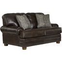 The appearance of Roberto Top Grain Italian Leather Match Loveseat In Cocoa designed by Jackson in the traditional interior design. This cocoa piece of furniture was selected by 1StopBedrooms from Roberto Collection to add a touch of cosiness and style into your home. Sku: 524102126809306809. Material: Leather.
