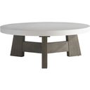 The appearance of Rochelle Outdoor Cocktail Table designed by Bernhardt in the modern / contemporary interior design. This white piece of furniture was selected by 1StopBedrooms from Rochelle Collection to add a touch of cosiness and style into your home. Sku: X04016;X04016T. Table Top Shape: Round. Material: Wood.