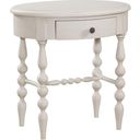 The appearance of Rodanthe Dove White Night Table designed by American Woodcrafters in the transitional interior design. This white piece of furniture was selected by 1StopBedrooms from Rodanthe Collection to add a touch of cosiness and style into your home. Sku: 3910-410. Material: MDF.