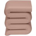 Roland Iron End Table In Pink