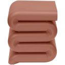 Roland Iron End Table In Terracotta