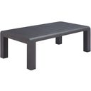 The appearance of Rolig Coffee Table In Black designed by Zuo Modern in the modern / contemporary interior design. This black piece of furniture  was selected by 1StopBedrooms from Rolig Collection to add a touch of cosiness and style into your home. Sku: 704090. Material: Aluminum.