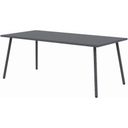 The appearance of Roma Rectangle Dining Table In Grey designed by Bellini Modern Living in the modern / contemporary interior design. This grey piece of furniture  was selected by 1StopBedrooms from Roma Collection to add a touch of cosiness and style into your home. Sku: Roma RECT DT GRY. Material: Metal. Table Top Shape: Rectangular. Size: 35" x 74".