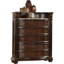 Roma Traditional Style Chest Made With Wood In Dark Walnut