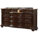 Roma Traditional Style Dresser Made With Wood In Dark Walnut