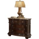 Roma Traditional Style Nightstand Made With Wood In Dark Walnut