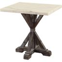 The appearance of Romina White Marble and Weathered Espresso End Table designed by ACME in the transitional interior design. This white piece of furniture was selected by 1StopBedrooms from Romina Collection to add a touch of cosiness and style into your home. Sku: 84547. Material: Wood.