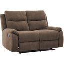 The appearance of Ronald Faux Leather Reclining Loveseat In Brown designed by AC Pacific in the modern / contemporary interior design. This brown piece of furniture  was selected by 1StopBedrooms from Ronald Collection to add a touch of cosiness and style into your home. Sku: RONALD-BROWN-DLR. Material: Faux Leather.
