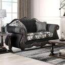 The appearance of Ronja Loveseat In Black designed by Furniture of America in the traditional interior design. This black piece of furniture was selected by 1StopBedrooms from Ronja Collection to add a touch of cosiness and style into your home. Sku: SM6432-LV. Material: Chenille.
