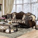 The appearance of Ronja Sofa In Dark Brown designed by Furniture of America in the traditional interior design. This dark brown piece of furniture was selected by 1StopBedrooms from Ronja Collection to add a touch of cosiness and style into your home. Sku: SM6431-SF. Material: Wood.
