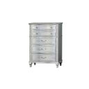 Rory Acacia Wood Chest in Silver