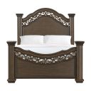 Rosalinda Queen Panel Bed In Mahogany