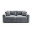Rosedale Modular Loveseat In Grey Velvet