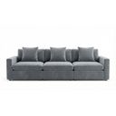 Rosedale Modular Sofa In Grey Velvet