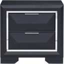 The appearance of Rosemont Midnight Blue Nightstand designed by Homelegance in the transitional interior design. This blue piece of furniture  was selected by 1StopBedrooms from Rosemont Collection to add a touch of cosiness and style into your home. Sku: 1553-4. Material: Wood.