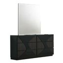 Rosette Dresser and Mirror In Black