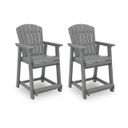 The appearance of Ross Cove Outdoor Counter Height Bar Stool In Dark Gray designed by Signature Design by Ashley in the modern / contemporary interior design. This dark gray piece of furniture was selected by 1StopBedrooms from Ross Cove Collection to add a touch of cosiness and style into your home. Sku: P227-124.