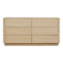 Round Off Dresser In Natural Brown