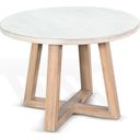 The appearance of Rowan Round End Table In Light Grey and Wheat designed by Sunny Designs in the modern / contemporary interior design. This wheat and grey piece of furniture  was selected by 1StopBedrooms from Rowan Collection to add a touch of cosiness and style into your home. Sku: 3190LW-E. Material: Solid Wood.