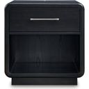 The appearance of Rowanbeck Nightstand In Black designed by Signature Design by Ashley in the modern / contemporary interior design. This black piece of furniture  was selected by 1StopBedrooms from Rowanbeck Collection to add a touch of cosiness and style into your home. Sku: B821-91. Material: Wood.