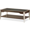 The appearance of Roxbury Park Cocktail Table In Slate designed by Michael Amini in the modern / contemporary interior design. This slate piece of furniture  was selected by 1StopBedrooms from Roxburry Collection to add a touch of cosiness and style into your home. Sku: N9006201-220. Material: Glass.
