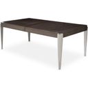 The appearance of Roxbury Park Rectangular Dining Table In Slate designed by Michael Amini in the transitional interior design. This slate piece of furniture  was selected by 1StopBedrooms from Roxburry Collection to add a touch of cosiness and style into your home. Sku: N9006000-220. Material: Polyester. Table Top Shape: Rectangular. Size: 129".