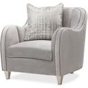 The appearance of Roxbury Park Velvet Matching Chair In Steel/Slate designed by Michael Amini in the transitional interior design. This slate piece of furniture was selected by 1StopBedrooms from Roxburry Collection to add a touch of cosiness and style into your home. Sku: N9006835-STEEL-220. Material: Polyester.