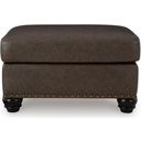 The appearance of Roxmere Ottoman In Umber designed by Signature Design by Ashley in the traditional interior design. This umber piece of furniture was selected by 1StopBedrooms from Roxmere Collection to add a touch of cosiness and style into your home. Sku: 5550314. Material: Fabric.