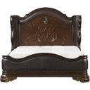 The appearance of Royal Highlands Rich Cherry Queen Panel Bed designed by Homelegance in the traditional interior design. This brown piece of furniture was selected by 1StopBedrooms from Royal Highlands Collection to add a touch of cosiness and style into your home. Sku: 1603-1;1603-2;1603-P. Bed Type: Panel Bed. Material: Faux Leather. Bed Size: Queen.