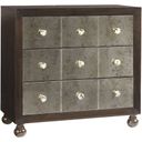 The appearance of Royal Kahala Starlight Mirrored Nightstand In Kona designed by Tommy Bahama in the traditional interior design. This kona piece of furniture  was selected by 1StopBedrooms from Royal Kahala Collection to add a touch of cosiness and style into your home. Sku: 537-624. Material: Wood.