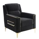 Ruby Chair In Black and Gold