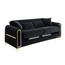 Ruby Sofa In Black and Gold