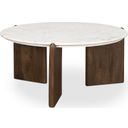 The appearance of Rumer Coffee Table In White And Dark Brown designed by Mercana in the modern / contemporary interior design. This white/dark brown piece of furniture  was selected by 1StopBedrooms from Rumer Collection to add a touch of cosiness and style into your home. Sku: 70561-AB. Material: Wood.
