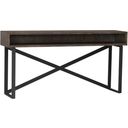 Rustique Open Storage Console Table In Rustique