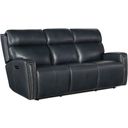 MS Ruthe Zerog Power Sofa With Ph And Hidden Console In Blue