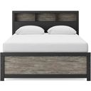 The appearance of Ryderton Queen Bookcase Bed In Black and Gray designed by Signature Design by Ashley in the transitional interior design. This black and gray piece of furniture was selected by 1StopBedrooms from Ryderton Collection to add a touch of cosiness and style into your home. Sku: NCB1118-54;NCB1118-65;NCB1118-96. Bed Type: Bookcase Bed. Bed Size: Queen.