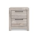 Ryderton Two Drawer NightStand In Gray