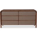 Rye 6 Drawer Dresser In Warm Brown